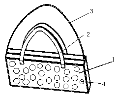 Anti-deformation and crease-resistant pearl bag having good rebound resilience