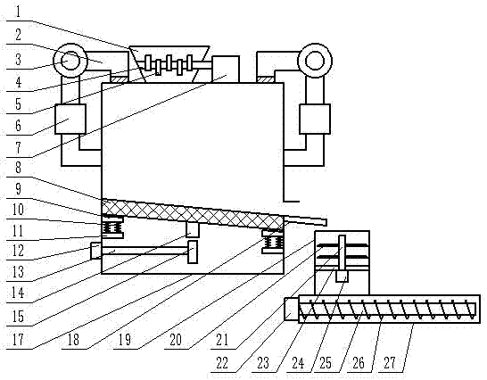 Tea leaf drying and processing device