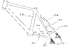 Forming process of rear triangular pipe fitting and claw hook of composite material frame