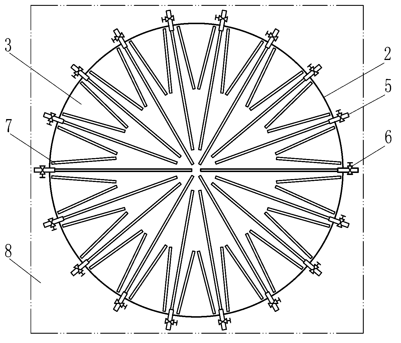 Large-scale fluidization storehouse