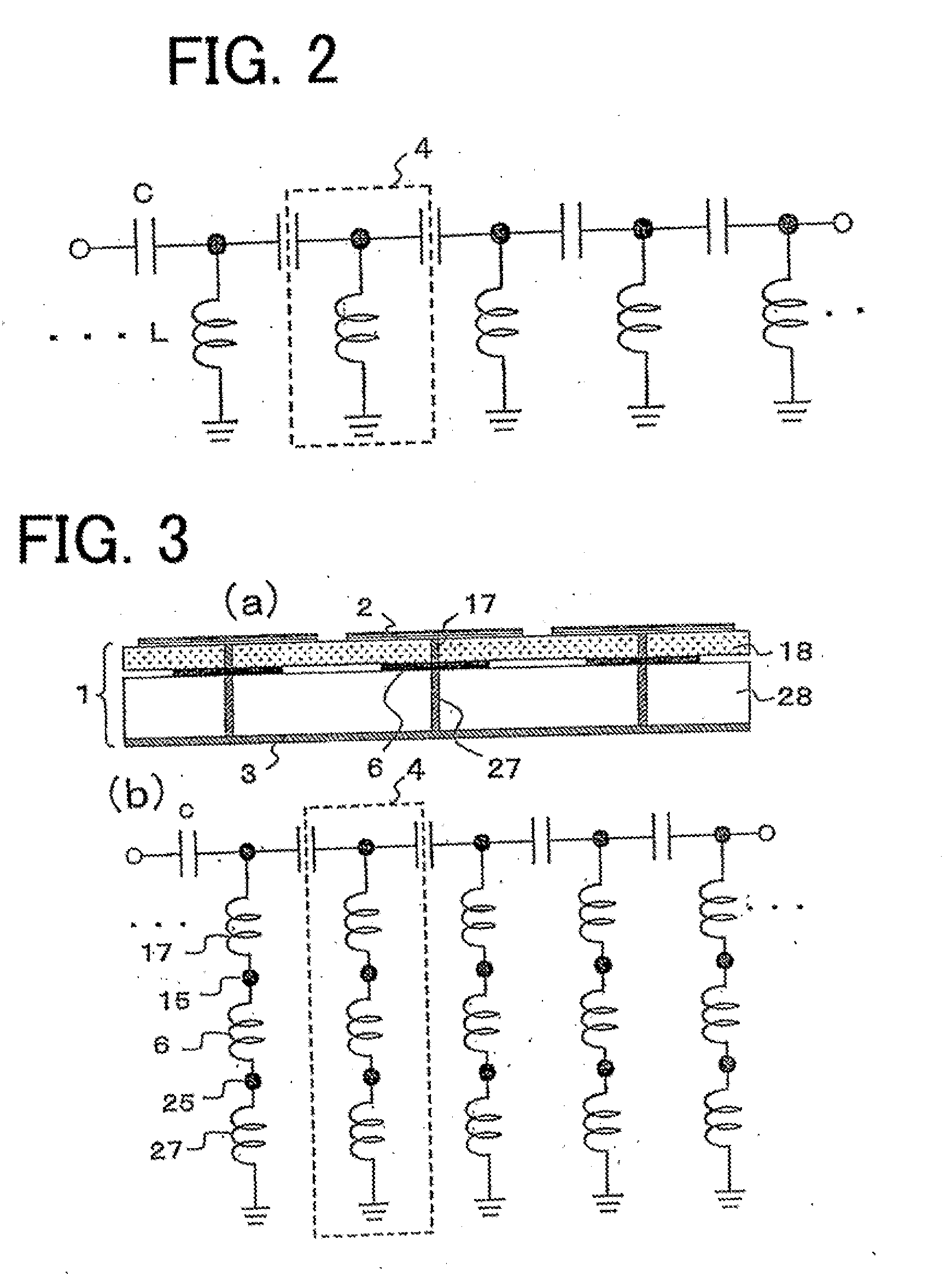 Electromagnetic band gap element, and antenna and filter using the same