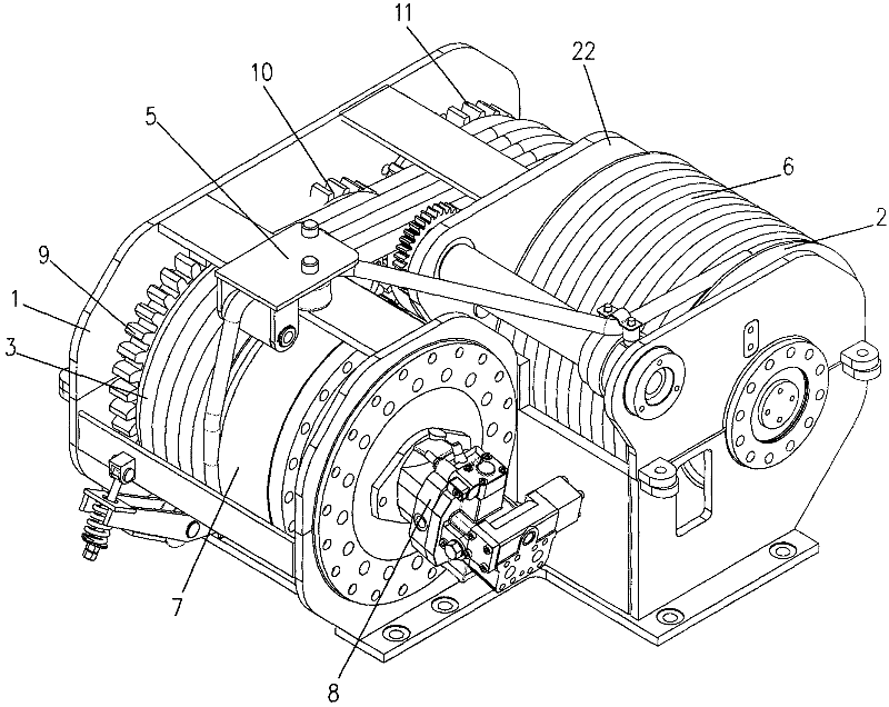 Vehicle-mounted constant-tension hydraulic capstan