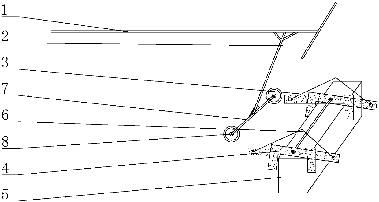 Gravity type mounting and lifting working clamp for kerb