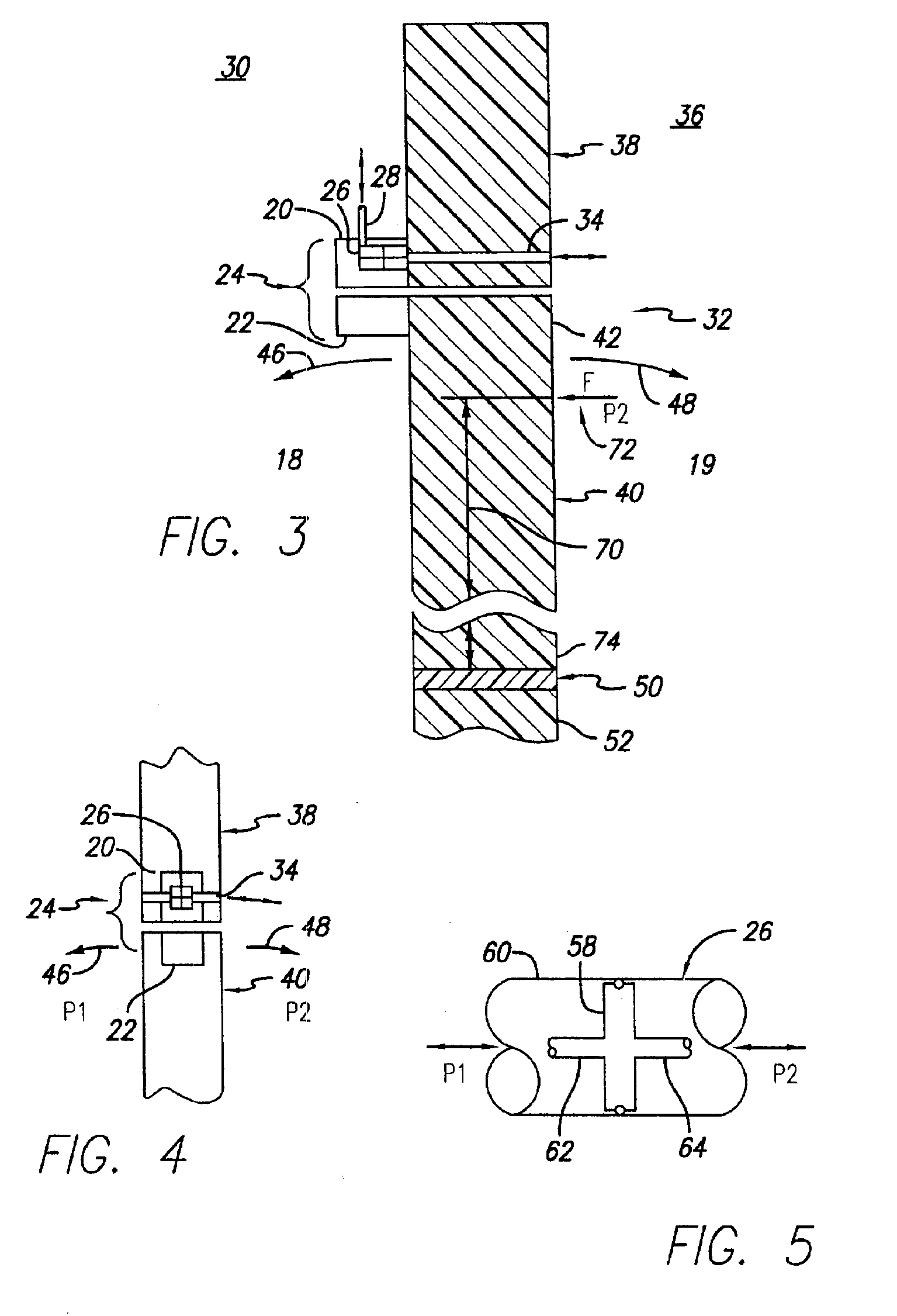 Pressure responsive blowout latch