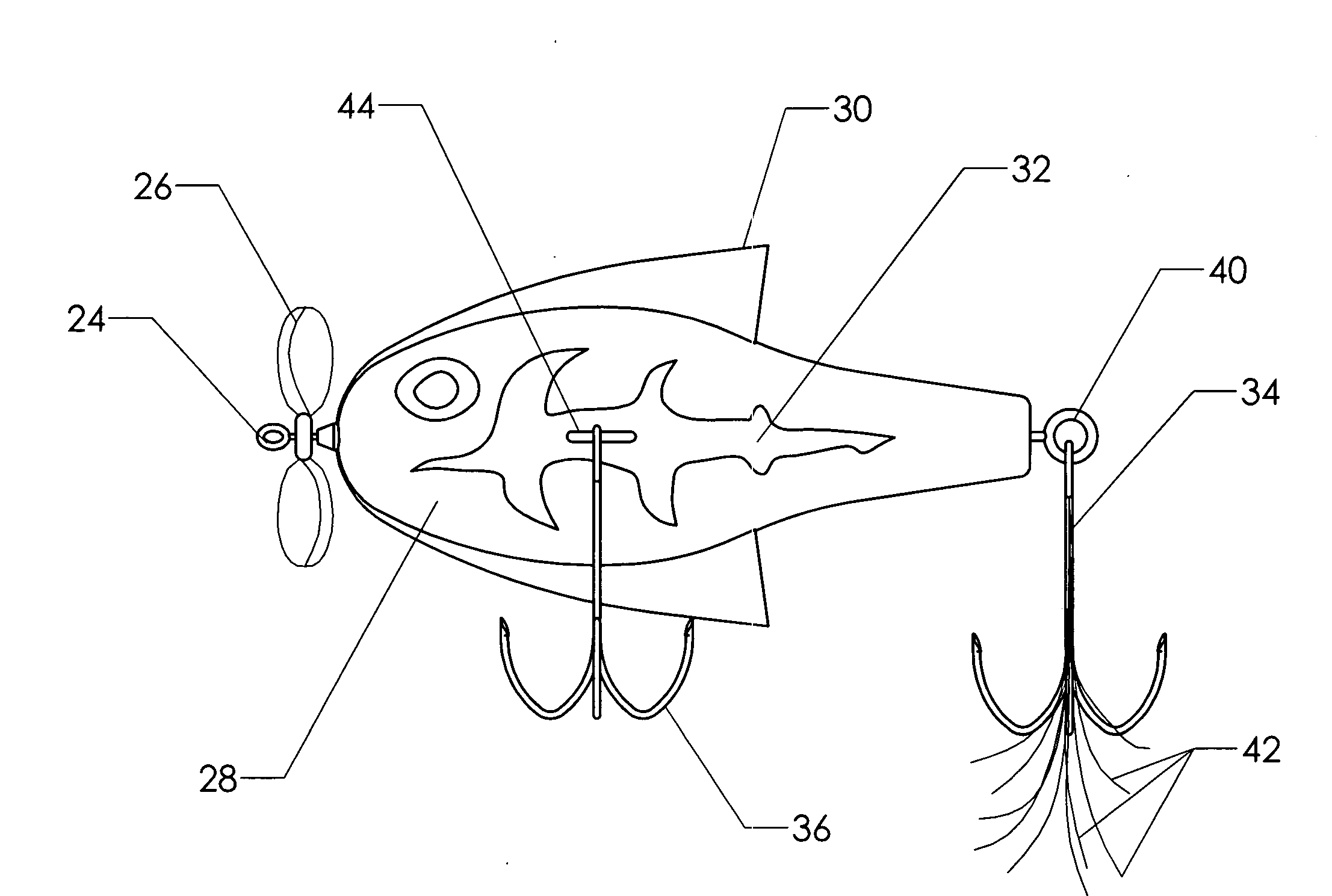 Flat top fishing lure