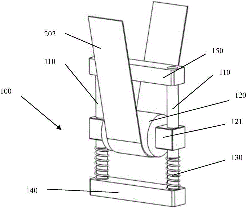 Stretching apparatus as well as equipment and method for assembling test strips