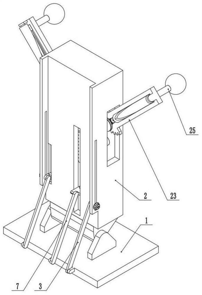 Postoperative nursing rehabilitation exercise device for breast department