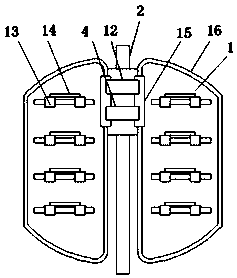 Clothes twining prevention device for pulsator semi-automatic washing machine