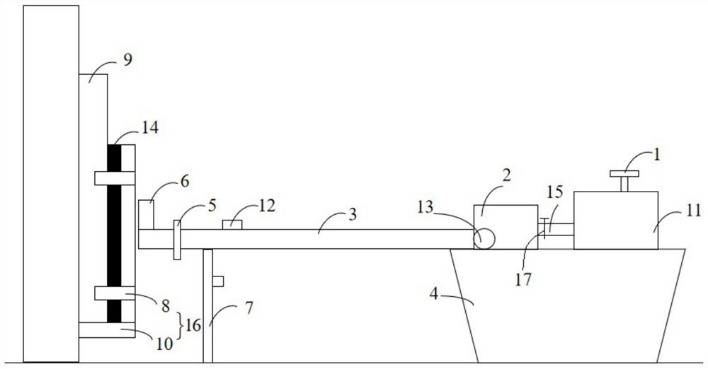 Horizontal impact testing machine and testing method for impact resistance of glass