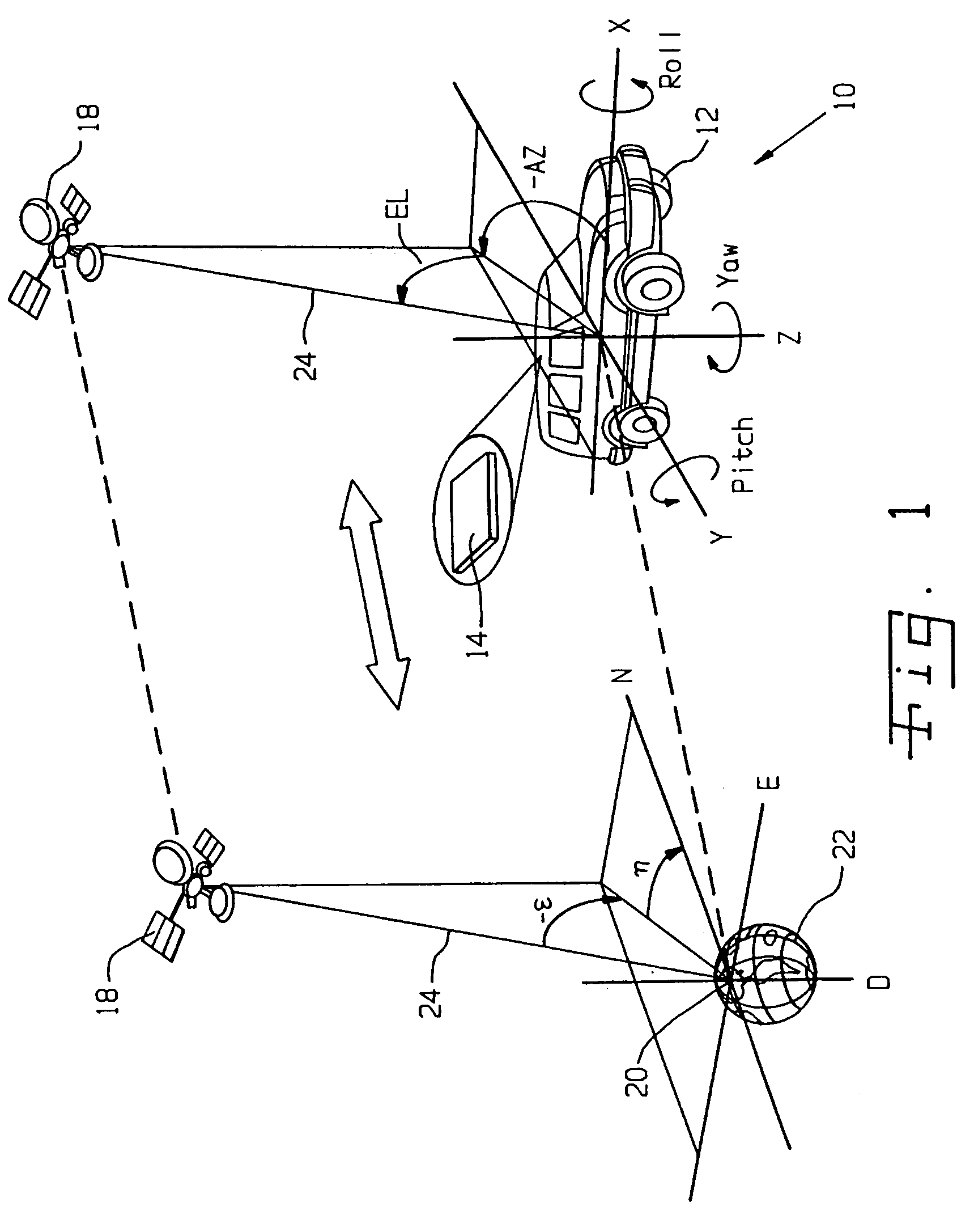 Vehicle mounted satellite tracking system