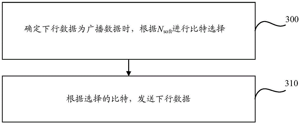 Method for transmitting and storing downlink data, base station and terminal