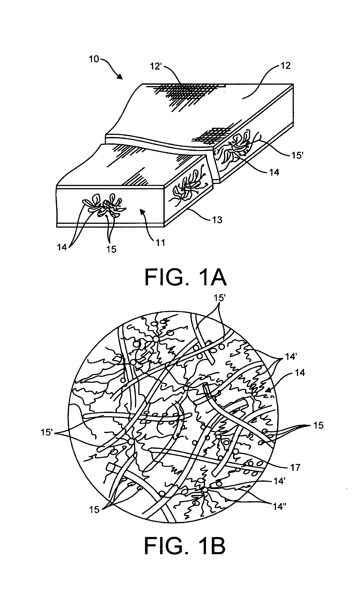 Thermally insulating sheet formed from a down core structure and method of fabrication