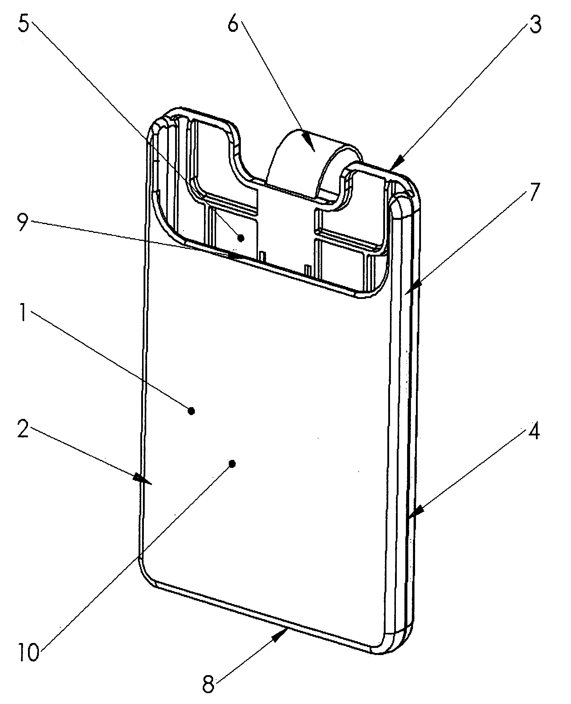 Card Holder-Reader for Wallet Sized Cards