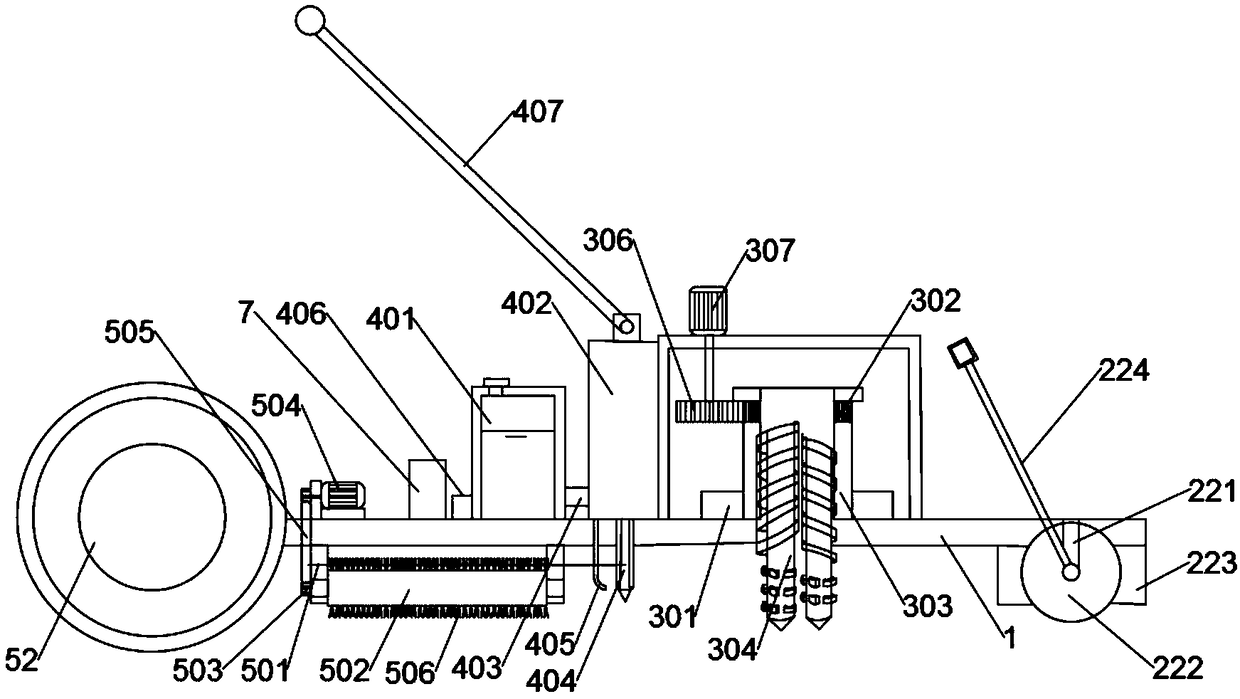 Deep ploughing fertilizer applicator suitable for fertilizing prunus cerasifera in orchard