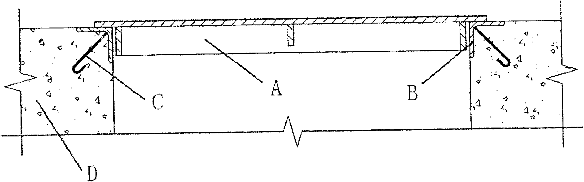 Trench steel cover board component