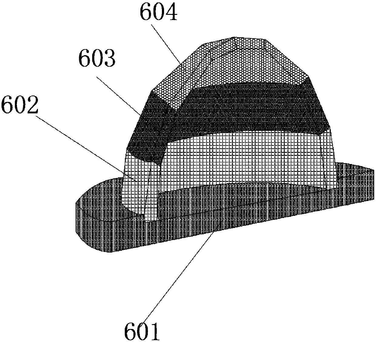 Dome device for oil-water-sand separation equipment