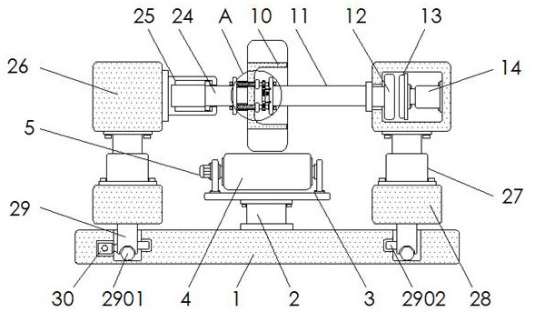 Automobile tire production wear resistance detection device capable of simulating steering