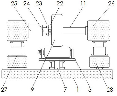 Automobile tire production wear resistance detection device capable of simulating steering