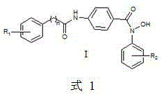 Preparation method and application of N-substituted hydroxamic acid compound