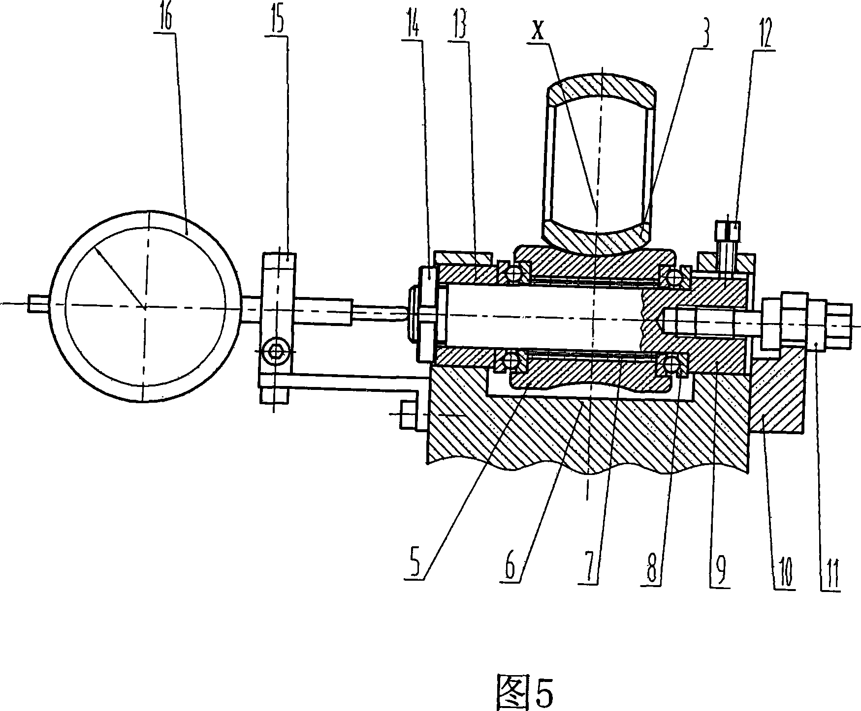 Processing method of enlarging cold-rolling of inside and outside spherical surface ferrule piece as well as device thereof