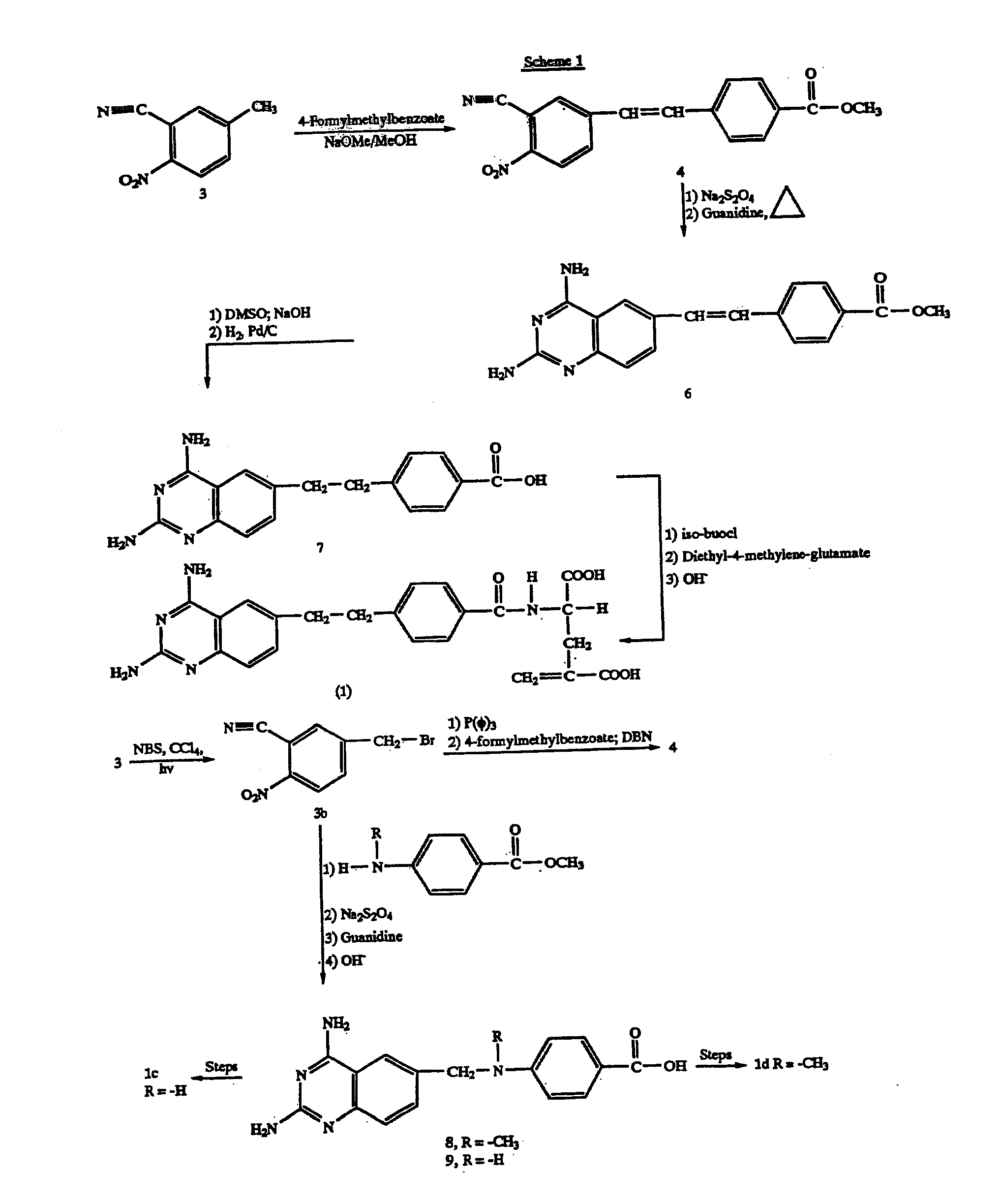 Metabolically inert antifolates for treating disorders of abnormal cellular proliferation and inflammation