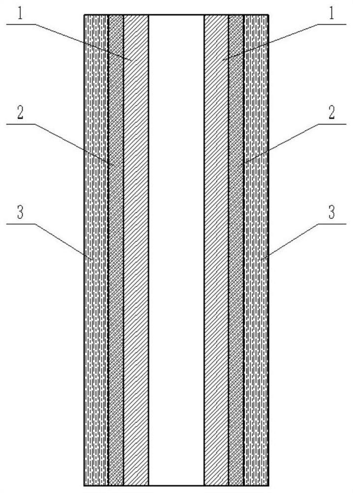 A filter element used in high viscosity occasions and its production method