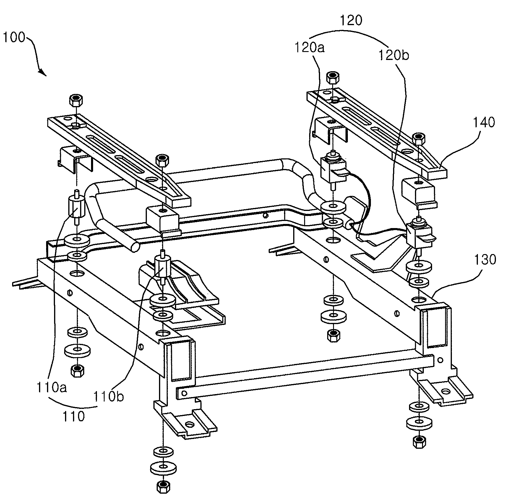 Passenger discriminating apparatus employing two load sensors