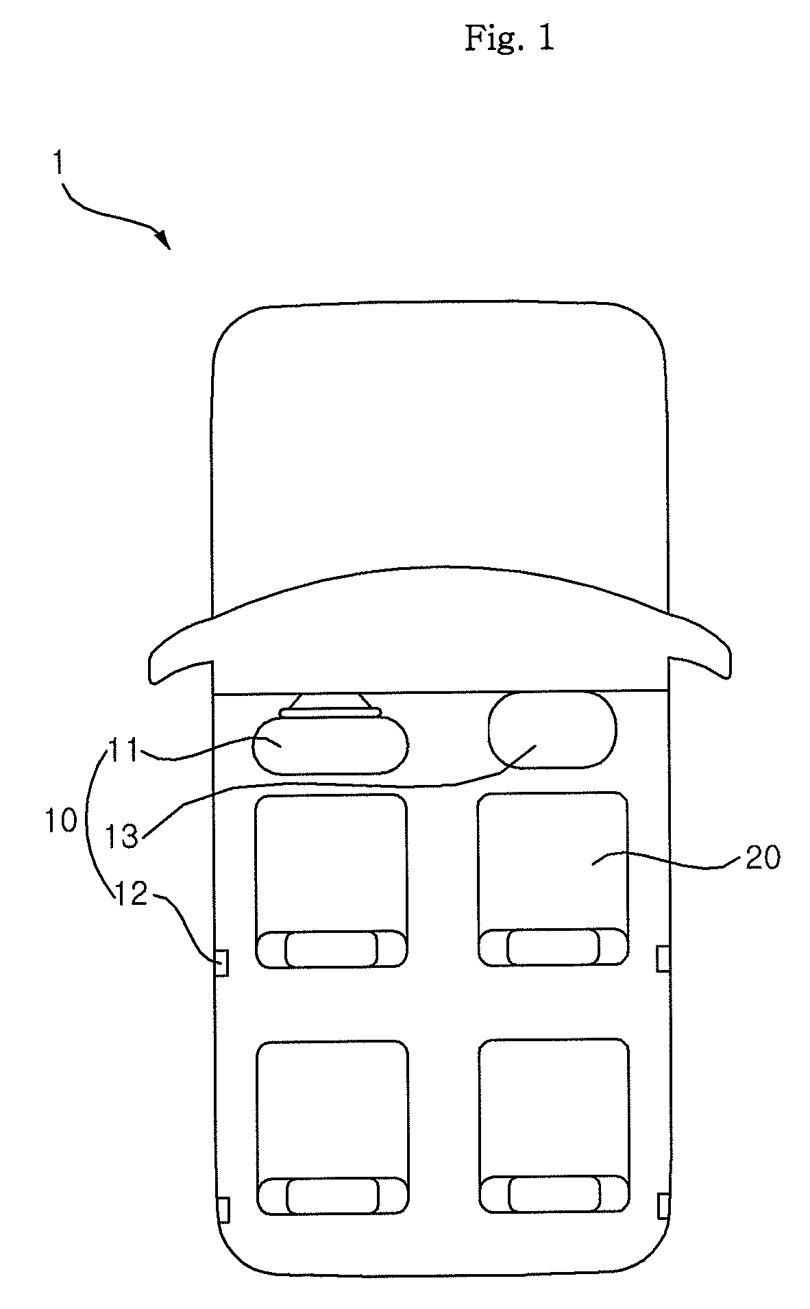 Passenger discriminating apparatus employing two load sensors