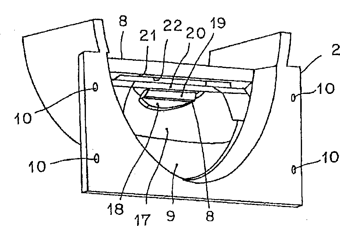 Lamp fitting for vehicle