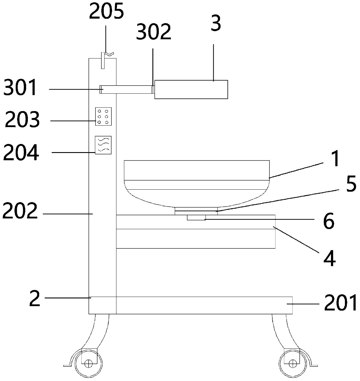 Pediatric radiation warming table