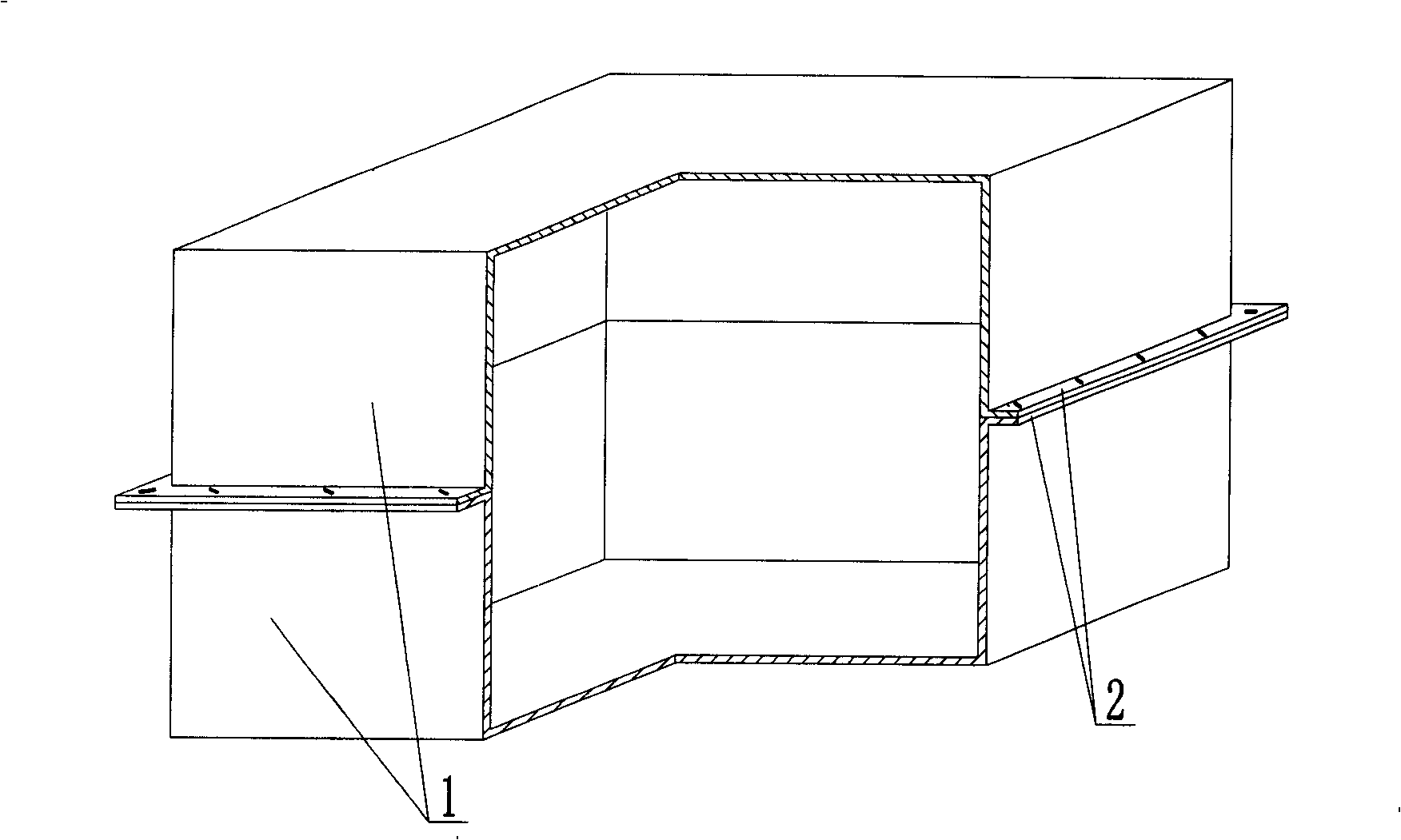 Press mould molding box