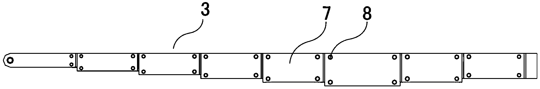 Discrete combination type arm frame for super-large centrifugal machine