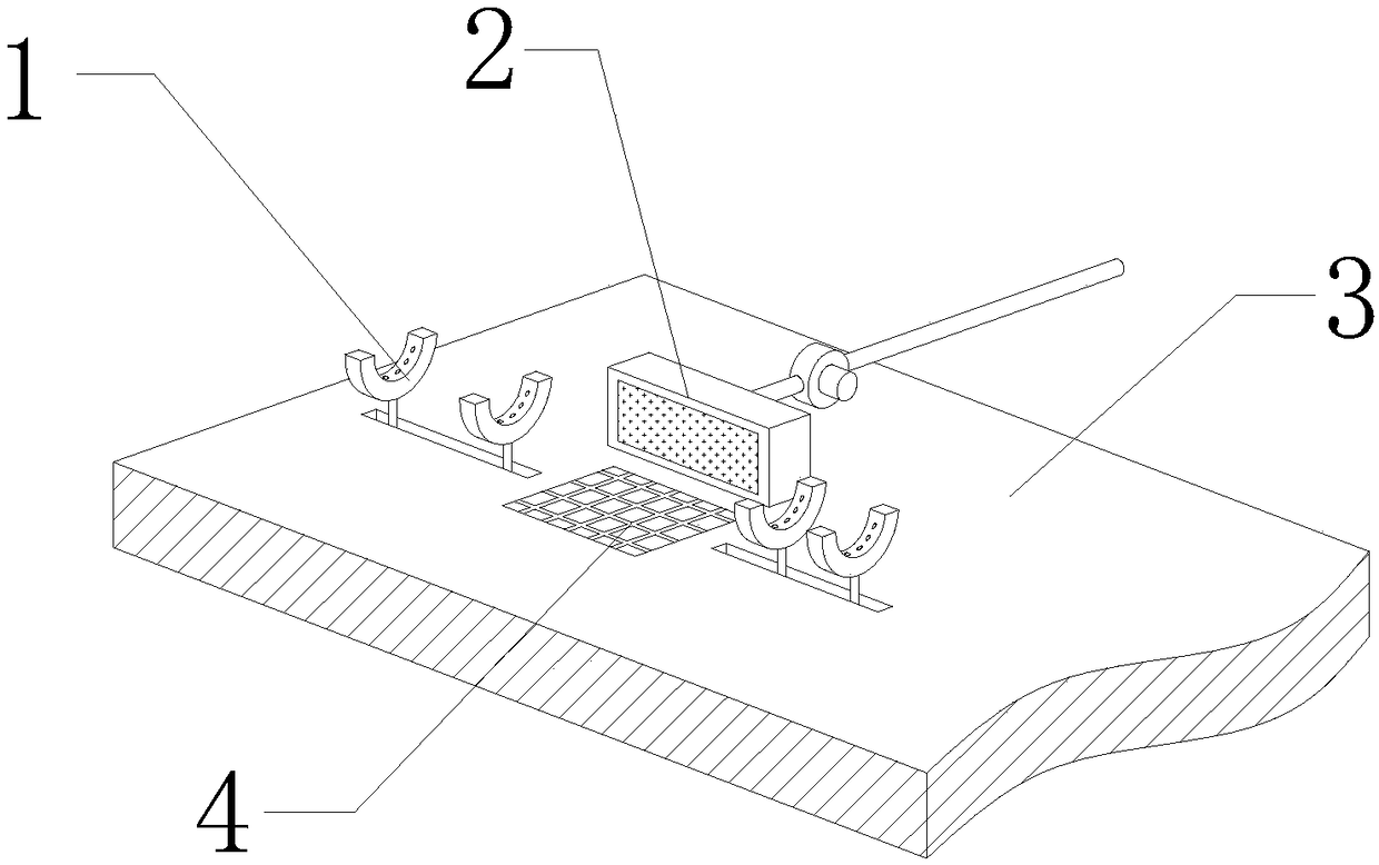 Softening device for plastic product bending machining