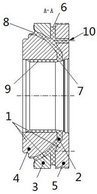 A composite elastic element with multiple free surfaces