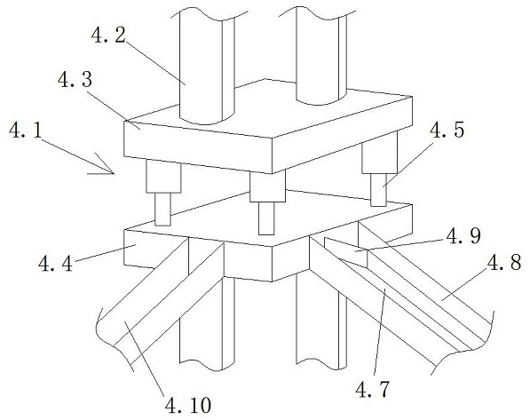 Convenient and automatic motor iron core production process