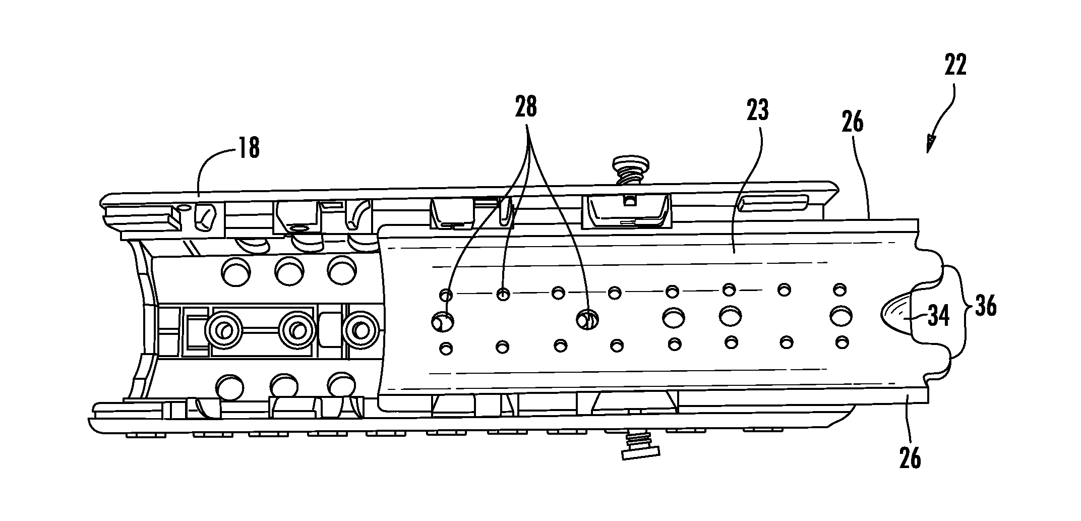 Lower hand guard with heat shield for use with a modular integrated rail system