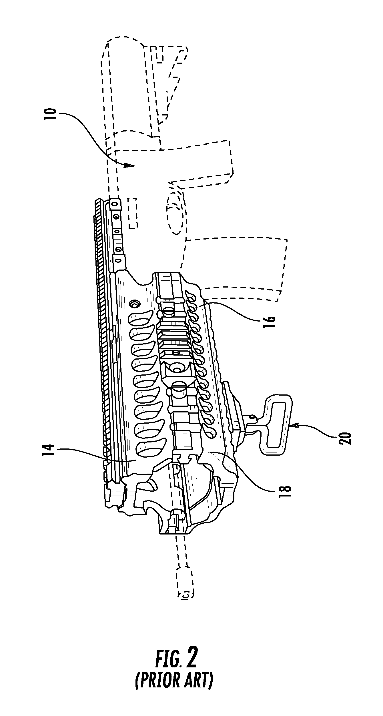 Lower hand guard with heat shield for use with a modular integrated rail system