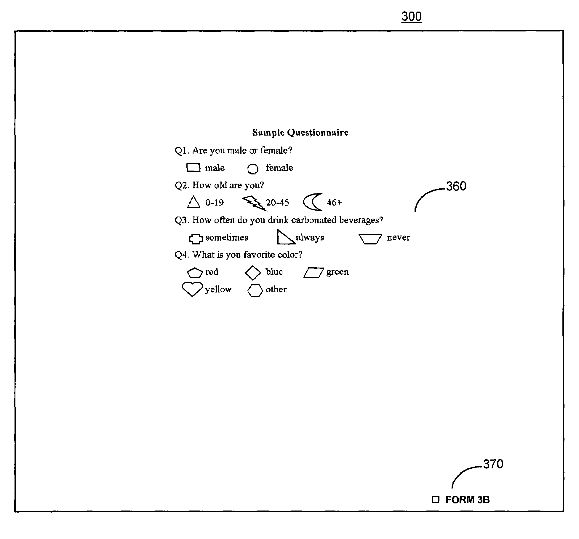 Method and system for identifying multiple questionnaire pages