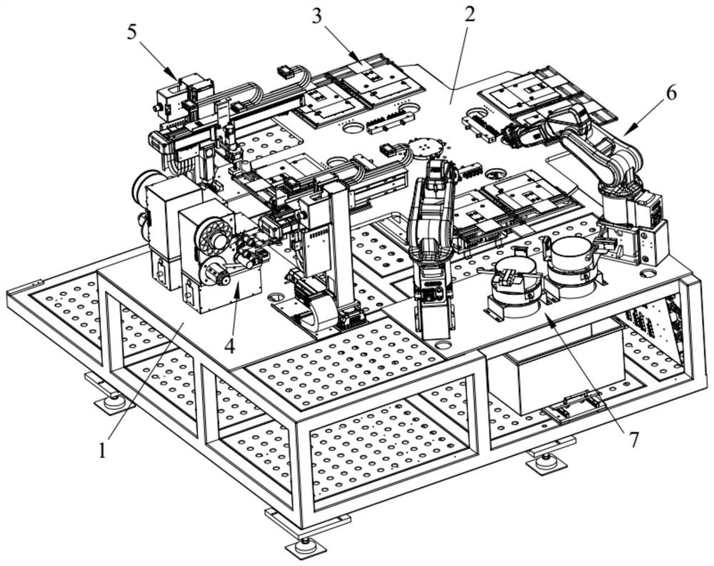 Display screen film tearing device and display screen production line