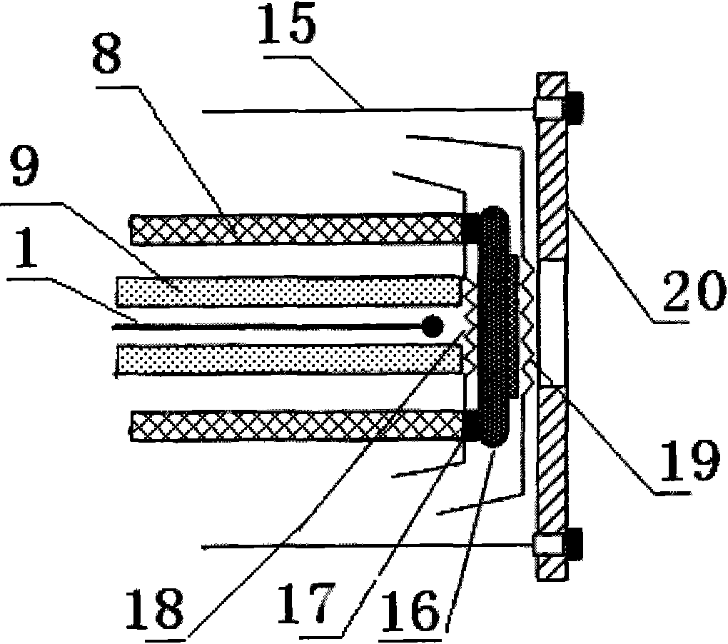 Solid oxide electrolytic cell testing bracket