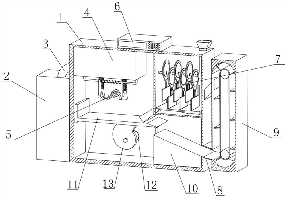 Waste resource recycling device for urban landscape gardens