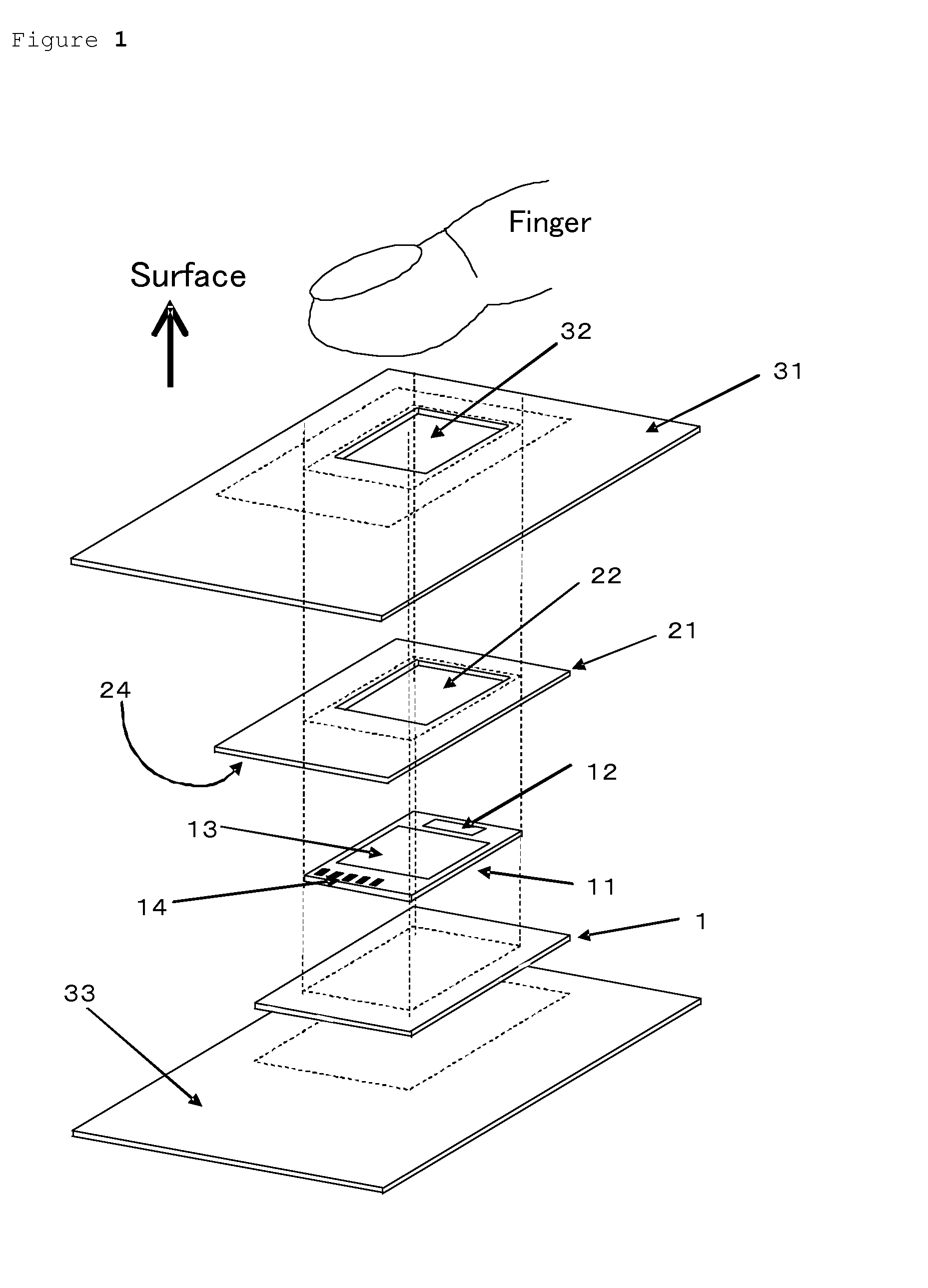 Smartcard integrated with a fingerprint image acquisition sensor and a method for manufacturing the smartcard