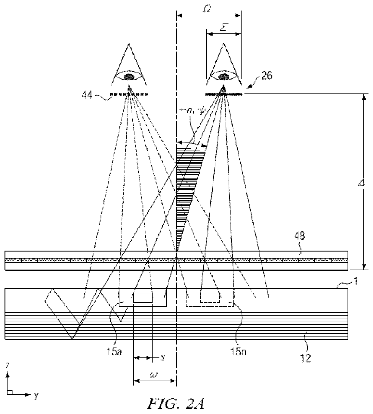 Optical stack for imaging directional backlights