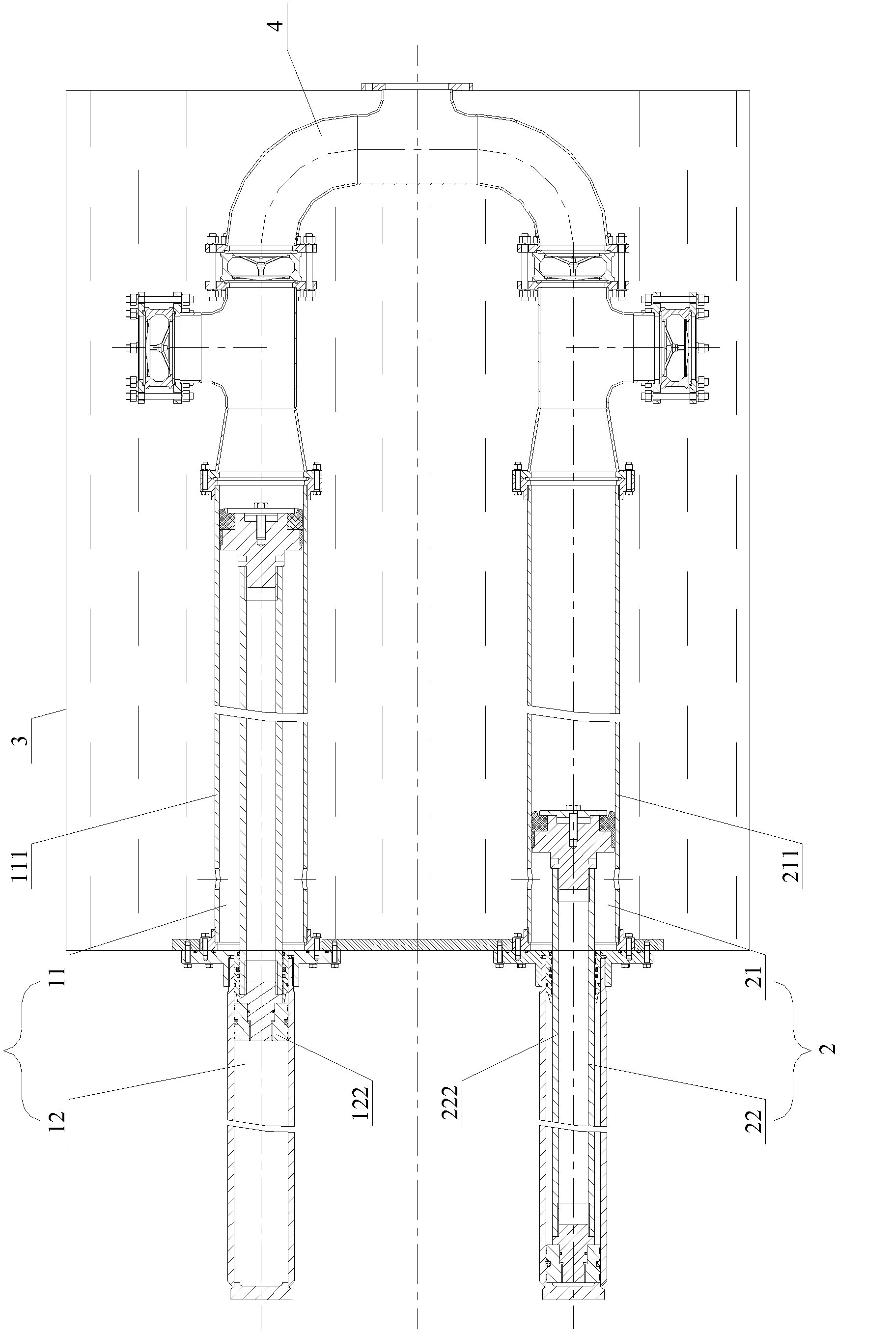 High rise building and fixed fire fighting system thereof