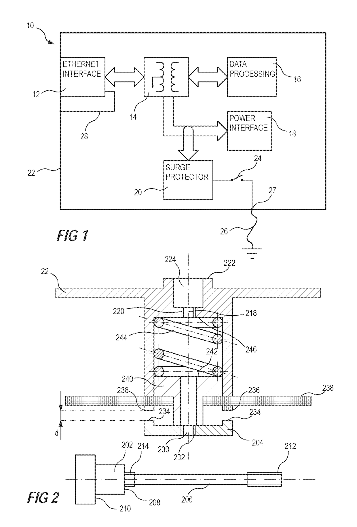 Ground Terminal for an Electronic Device