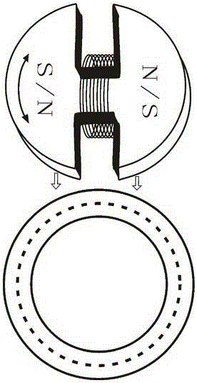 Side-control pole-changing motor system