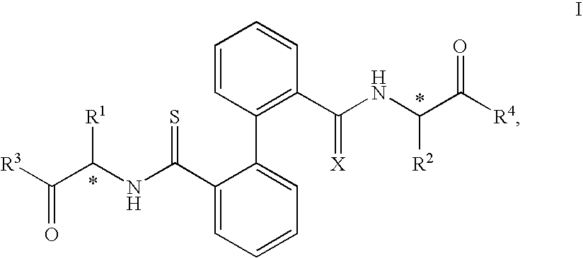 Biphenyl Derived Thiamides as Calpain Inhibitors