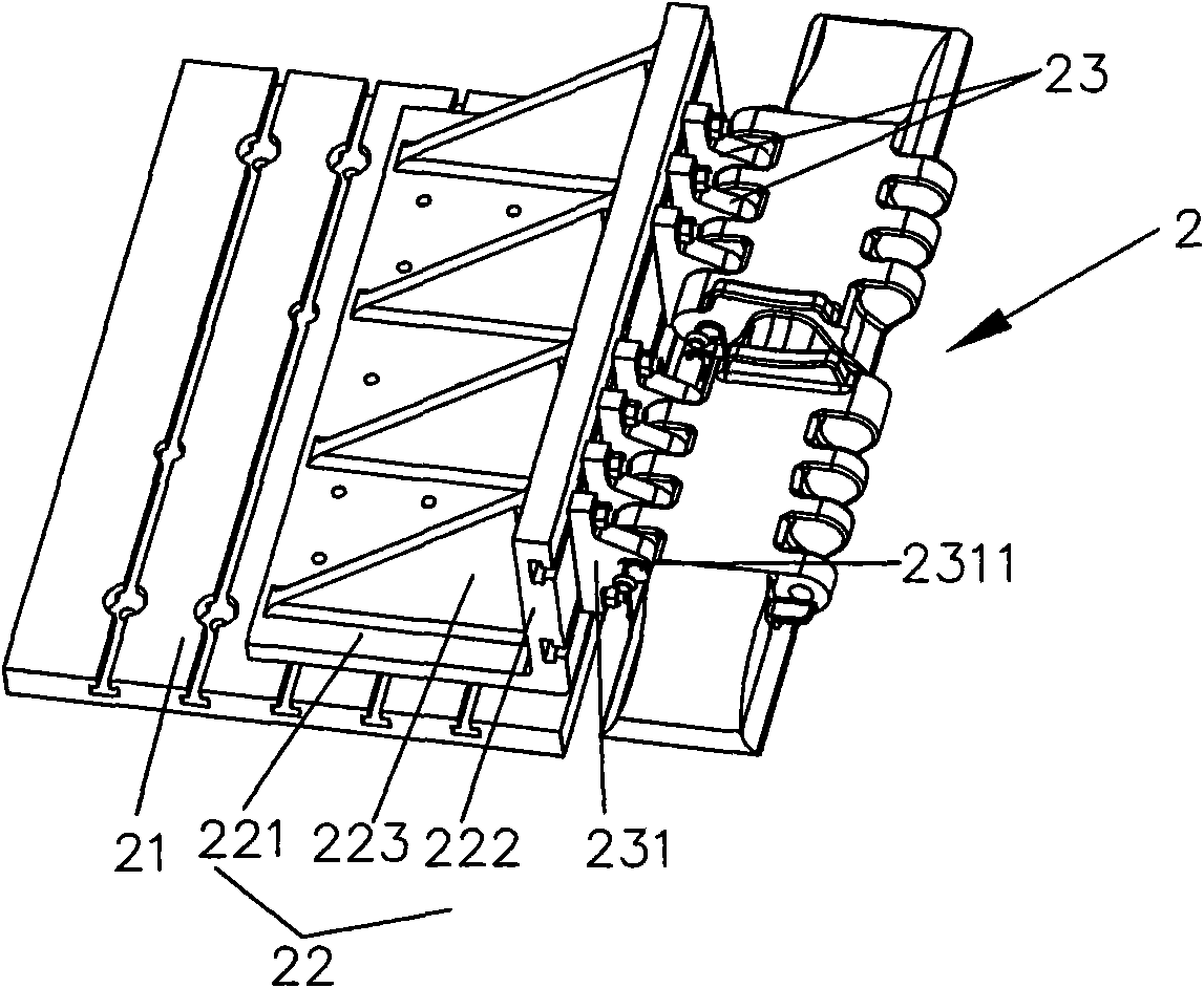 Creeper tread quality test device and test method thereof