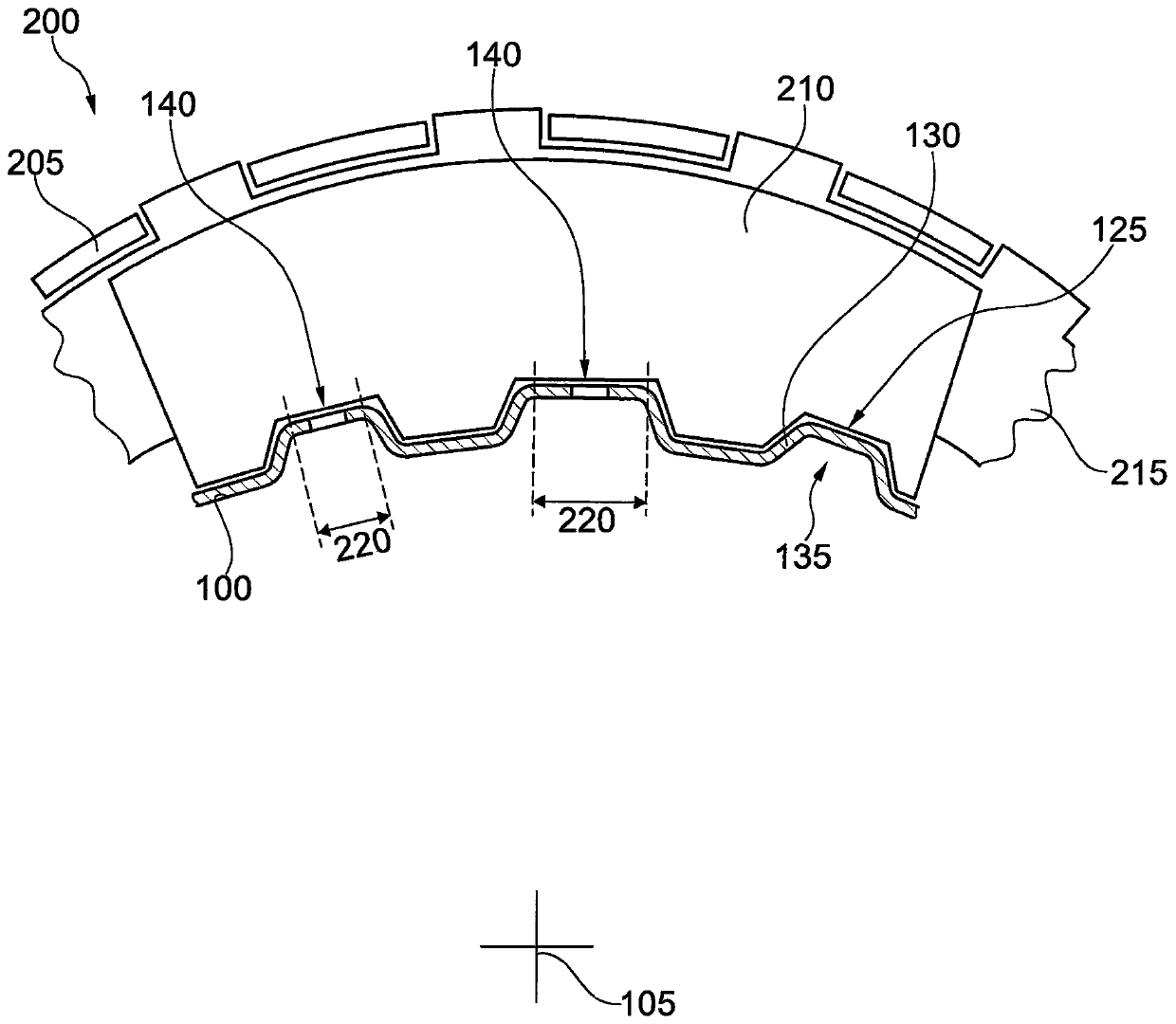 Friction element bracket