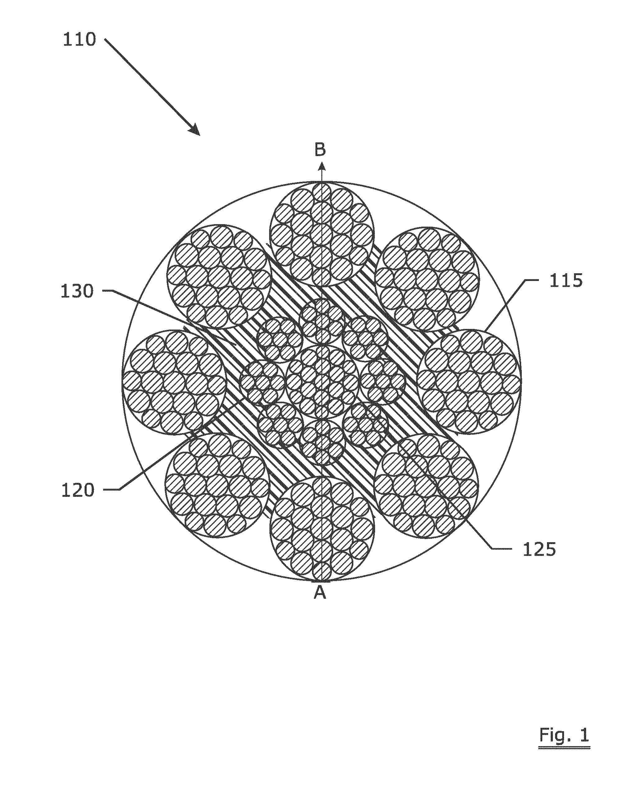 Rope for lifting and an elevator comprising the rope